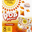 Simple Mills Cheddar Pop Mmms Baked Snack Crackers, Kosher, Gluten Free & Non-GMO, 5.60 Ounce (Pack of 4) (EXP 08/02/26)