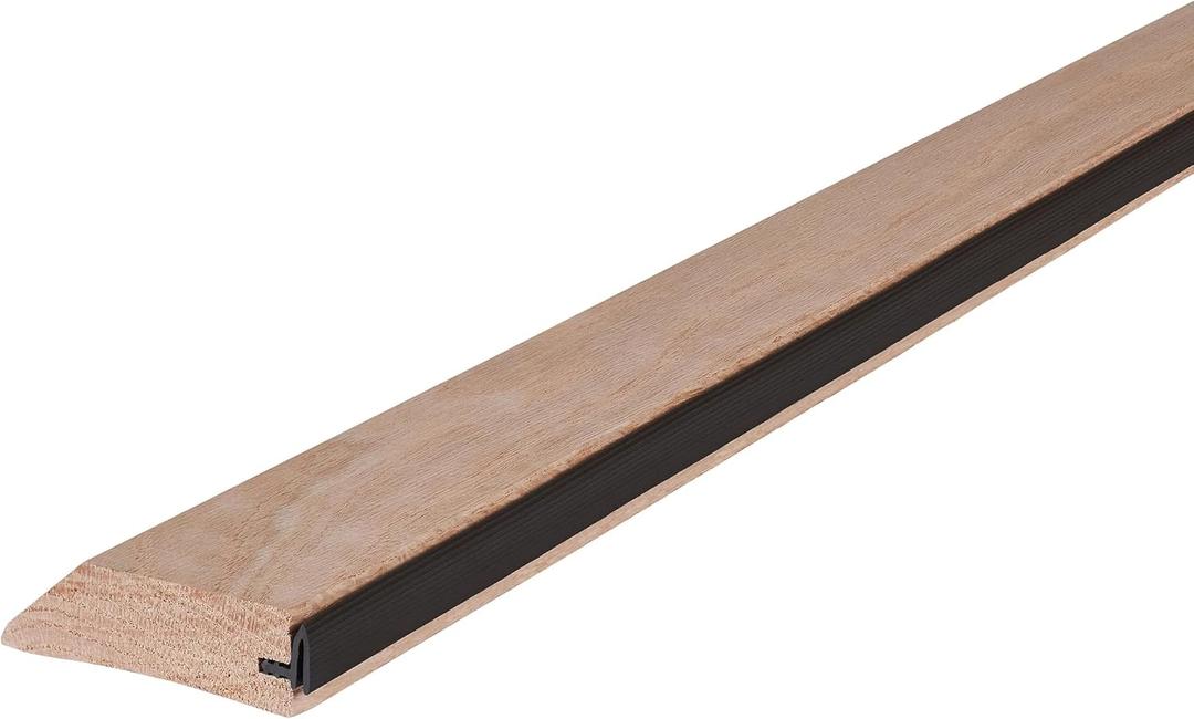 M-D Building Products 13748 3-1/2 in. x 1 in. x 36 in. Natural Hardwood and Vinyl High-Profile Outswing Door Threshold