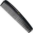 Hercules Sgemann Masterpiece Compact Styling Hair Comb with fine Teeth 8" | Seamless - Perfection in Design and Function - Professional - Hard Rubber (Ebonite) - Made in Germany
