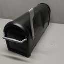 Architectural Mailboxes Chadwick Galvanized Steel Post Mount Mailbox, 8950B-10, Black, Medium Capacity