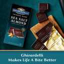 GHIRARDELLI Intense Dark Chocolate Bar, Sea Salt Almond, 3.5 Oz Bar (EXP 02/28/27)