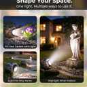 4 Pack Solar Rock Lights Outdoor, Angle Adjustable Solar Lights Outdoor Waterproof, LED Solar Garden Lights, Auto On/Off Landscape Lighting for Yard Pathway Patio Flower Bed - White Glow (Stone Brown)