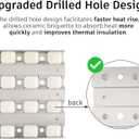 Grill Briquette Tray Replacement for Lynx 42in 54in Grill, Wide Briquette Tray Grill Heat Plates for Lynx L42 L42FR L42PSFR L42PSR L42R L54 L54PSFR, Grill Heat Shield 19 1/4'' x 12 1/2'' (1 Pack)