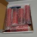 Raycare Flameless Candle with Remote Timer  5 Flickering Acrylic Battery Operated LED Pillar Candles with Embedded Star String for Halloween, Home Decor, and as a Gift(Red)