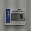 Ankle Ice Pack Wrap for Swelling, Foot Ice Pack Wrap for Injuries Reusable, Hot Cold Therapy Ice Sock for Plantar Fasciitis Relief, Achilles Tendonitis, Sprain, Surgery, Heel Pain, Black