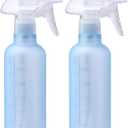 Spray Bottles, Small Water Spray Bottle for Hair Cleaning Plants Pet, Mist/Stream Adjustable, BPA-free Plastic Spray Bottle 10 oz (300ml), Squirt Bottle 2 Pack (2 Ocean blue)