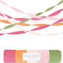 NICROLANDEE 5 Rolls Pastel Crepe Paper Streamers Backdrop Decorations for Easter Decorations, Birthday, Wedding, Garden Party, Bridal Shower, Baby Shower, Spring Home Decor