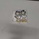 Straw Covers for Stanley Cup Accessories: Black Decorations for Stanley 30 oz & 40 oz Tumbler with Handle, Bling Letter Charms and Flower Silicone Straw Cap Topper, Trendy Stuff for Teen Girls & Women