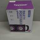 Bluetooth Speakers, 80W(Peak) Wireless TWS Portable Bluetooth Speaker, Beat-Driven Lights, 100dB Loud Stereo Speaker with BassUp, Speakers with Subwoofer for Outdoor, Party, Camping (DeepBlack)