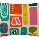 Geometric Pillow Case Retro Style Vintage Multicolored Soft & Breathable Pillow Cover with Envelope Closure Pillowcase Standard Size 20" X 26"