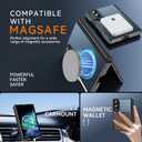 for Samsung Galaxy Z Fold 8 Case with 360 Spin Magnetic Kickstand, Black | Hinge Protection, Compatible with MagSafe, No Front Frame, Magnetic Ring Holder Translucent Shockproof Case