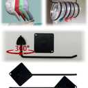 New 6.6-Inch Multifunctional Tumbler Lid Organizer, Cup Lid Holder, Glass Lid Hooks, Rotate at Any Angle, Also Can Be Used as a Hat Rack, Baseball Cap Wall Hanging (Square 2 Pcs)