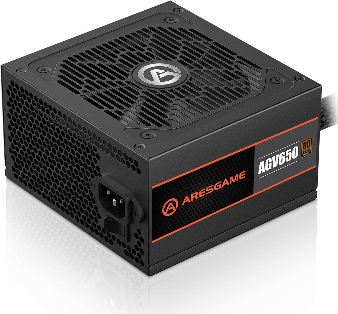 ARESGAME AGV Series 650W Power Supply, 80 Plus Bronze Certified, Non Modular Power Supply