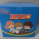 Yuanhe Jumbo Bingo Game Set - 11" Metal Round Cage, 75 Colored Balls, 100 Bingo Cards, 500 Mixed Chips and Master Board for Large Groups, Parties