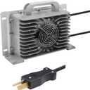 36V 18A Golf Cart Battery Charger for 36 Volt Club Car/Yamaha with Crowsfoot Style Connector Crows Foot Plug Waterproof IP68