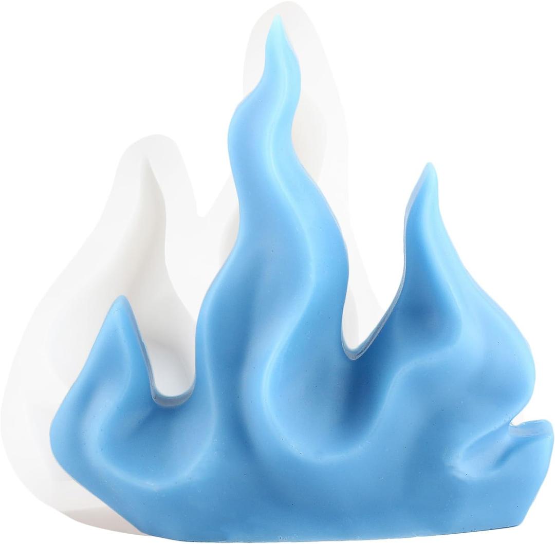 XIAOSHUI Coral Candle Molds Flame Mold Flame Candle Mold Coral Silicone Molds for Candle Home Decorate Candle Making Aromatherapy Gypsum Candles Resin Clay Craft