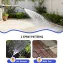 High-Pressure Power Washer Wand – Metal Water Jet Nozzle with 2 Spray Tips – Heavy-Duty Hose-End Sprayer for Car Wash, Patio, Deck & Sidewalk Cleaning, 20 × 2 × 16 inches