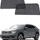 Car Window Shades for Volkswagen/VW Atlas(2018-2025), 2-Pack Rear Window Sun Shades for Baby Breathable Mesh, UV & Heat Blocker, Privacy Protection for Camping, Travel, Sleep & Nursing