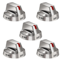 DG64-00473A Burner Control Dial Knob Range Oven Replacement Compatible with Samsung Gas Stove Knob NX58H5600SS NX58F5700WS NX58H5650WS NX58J7750SS NX58M6850SS （5pcs）.