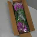 Grunyia 10 Bundles Artificial Flowers Outdoor UV Resistant Fake Plants Indoor Outside Hanging Planter Home Garden Decor (Purple)