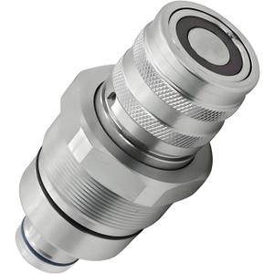 AT406475 7246802 Hydraulic Female Flat Face Quick Coupler Compatible with Bobcat 753 763 773 863 864 883 A770 Johnn Deeree 318E 319E 320E, 7249643 47396761 V1311-77150 373-6968