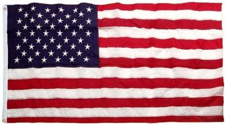 Eder Flag - Endura-Nylon U.S. Outdoor Flag - Proudly Made in the USA - Durable - Fade-Resistant - Reinforced Fly Stitching - Heavy-Duty Duck Cloth Headers - Quality Craftsmanship (10 x 15 Foot)