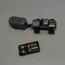 Mini Rc Truck, 1:64 Scale Monster Truck Remote Control Car with Lights, 2.4Ghz Remote Control, Mini Alloy Monster Truck Rc, Speed/Steering Adjustable (Grey)