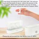 Flame Diffuser Humidifier-Auto Off 180ml Essential Oil Diffuser-2 Modes Brightness Aroma Humidifier with Fire Flame Effect for Home,Office,Spa,Gym (White)