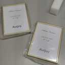 6x8 Poster Picture Frame Set of 2, Gold Modern Thin Metal gallery Photo Frame with HD Real Glass, Display for Tabletop and Wall, 2 Pack