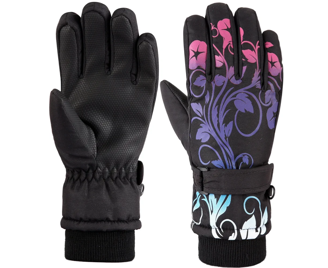 Kids Waterproof Ski Snowboard Gloves Mittens Thinsulate Lined Winter Cold Weather Gloves for Boys and Girls