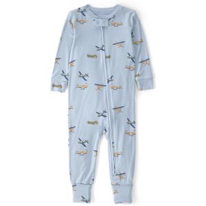 Carter's Baby Girls' Purelysoft 1-piece Pajamas (Blue Plane) 12M
