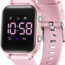 Kids Digital Watches for Boys Girls, Sports Watch with Fitness Tracker, Pedometer, Alarm Clocks, Stopwatch, No App Needed Waterproof Kids Watch, Gift for Teens Student Girls Boys Ages 5-14