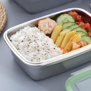 Sealing Food Box Container, 850ml Portable Leakproof Bento Lunch Box Outdoor Picnic Stainless Steel Lunch Container for Hot Food