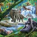 Ravensburger Jungle Animals 100 Piece XXL Jigsaw Puzzle for Kids | Unique Interlocking Pieces | Durable and Glare-Free | FSC-Certified Sustainable Toy