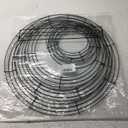 5 Pieces Christmas Metal Wreath Frame Ring Round DIY Macrame Floral Crafts Wire Wreath Form Christmas Decoration Door Craft (Deep Green, 12 Inch, 8 Inch)