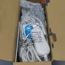 Homemate Electric Heated Blanket Queen Size - 84"x90" Heating Blanket Queen Size Dual Control 1/2/4/6/8 Hours Auto-Off 10 Heat Level Over-Heat Protection Soft Flannel Sherpa ETL Certification (01 - Light Grey (Striped))