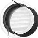 6 inch Soffit Vents, ABS Air Vent Cover Round Vent with Built-in a Fly Screen for Bathroom Office Home(150mm) (6 inch)