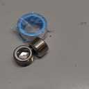 uxcell 3/4"NPT Internal Hex Thread Socket Pipe Plug Stainless Steel with PTFE Tape Male Thread Pipe Cap Silver 3PCS