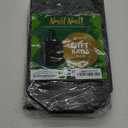 Nush Nush Black Gift Bags Medium Size  Set of 12 Shiny Black Reusable Gift Bag With Handles - Ideal as Halloween Goodie Bags, for Christmas Gifts, Birthday Party Favors  8Wx4Dx10H Size