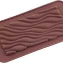 2pcs Break Apart Silicone Chocolate Molds Wave Chocolate Molds For Protein and Energy Bar Molds