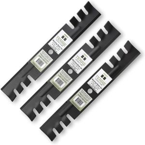 Terre Products, 3 Pack Mulching Lawn Mower Blades, 48 Inch Deck, Compatible with Gravely, Scag, Hustler, John Deere, Bad Boy, Replacement for 795757, 481706, 482461, 038-5350-00
