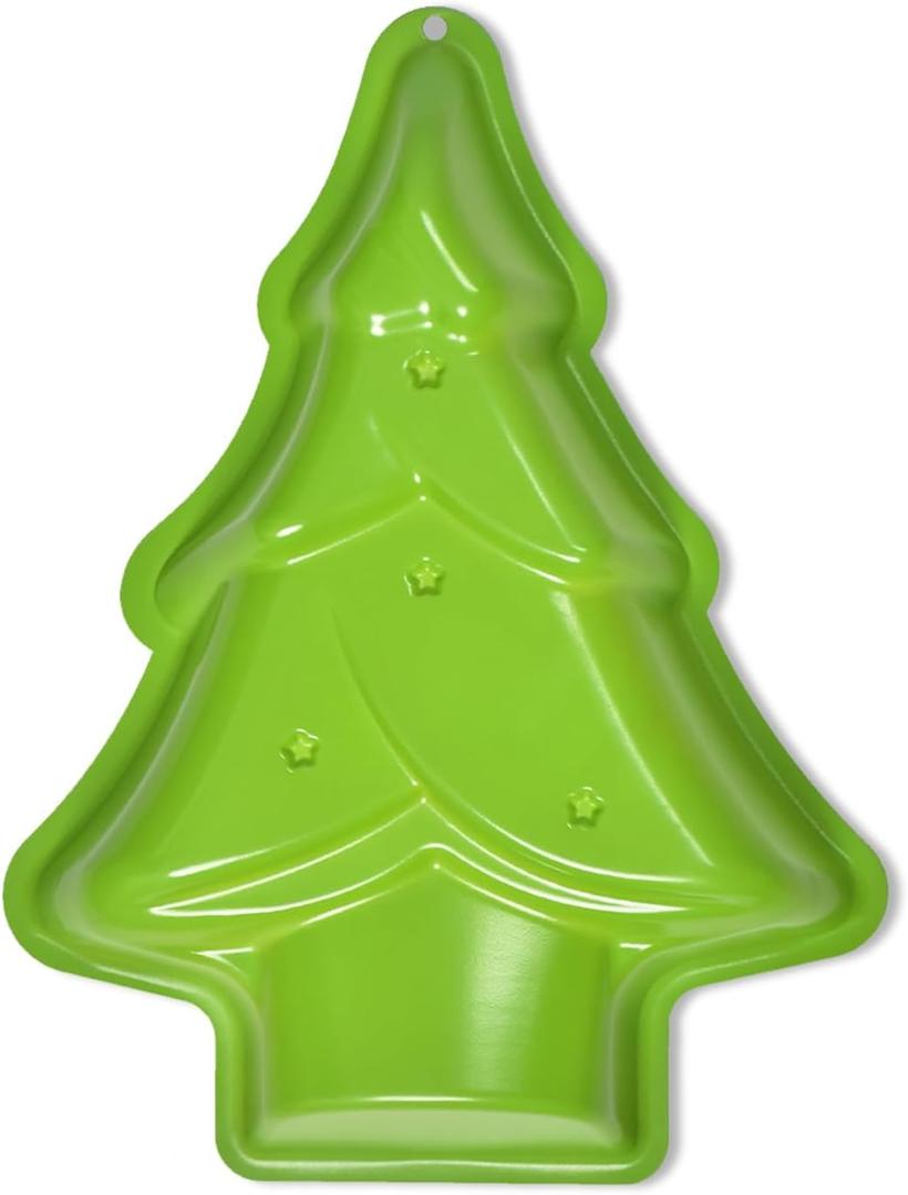 Christmas Tree Cake Tin, Aluminium Baking Cake Tin, Ideal for Making Christmas Sweets, Can Also Be Displayed as a Decoration, Green