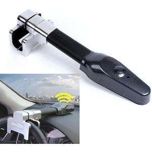 Vechkom Steering Wheel Lock Anti-Theft Device with Alarm Security Car Anti Theft Safety Lock Retractable Protection T-Lock