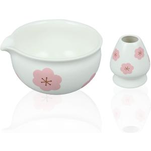 Japanese Matcha Bow with Whisk Holder for Matcha Powder/Matcha Tea/Japanese Matcha (Flower)