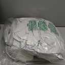 100% Blackout Linen 96 Inch Curtains 2 Panel Set for Bedroom, Modern Pinch Pleated Natural Linen Off Beige White Insulated Heavy Curtain 40 x 96 Inches Length Sliding Glass Door Room Darkening Drapes