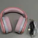 2.4GHz Gaming Headset Wireless with Flip Mic for Ps5, Ps4, PC, Gaming Headphones with USB-A & USB-C Transmitter, 40Hr Battery Bluetooth Headset for Laptop, Mobile, Mac (Pink)