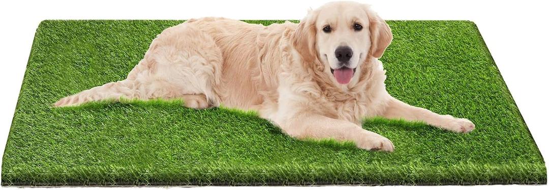 Artificial Grass, 51" x 26" Dog Pee Pads, Professional Dog Potty Training Rug, Grass Mat with Drainage Holes, Pet Turf Indoor Outdoor Flooring Fake Grass Doormat (26"x51")