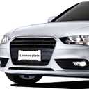 Black Leopard Print License Plate Frame - 1 Pack Aluminum Metal Novelty Auto Tag Frame Black Cheetah Car Accessories License Plate Holder Universal US Canada Size 12.3 x 6.3 Inch 4 Hole with Screws