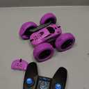 QUNREDA RC Cars, Purple Remote Control Car for Girls, 2.4 GHZ Double Sided RC Stunt Car 360 Rotating Remote Control Crawler with Headlights Car Toys for 6 7 8 9 10 11 12 Girls Birthday Gift