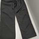 Men Fleece Lined Warm Hiking Pants Thermal Winter Ski Sweatpants (35-36, Black)